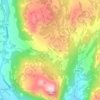 Aukland topographic map, elevation, terrain
