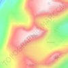 Veslfjelltinden topographic map, elevation, terrain