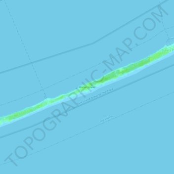 Water Island topographic map, elevation, terrain