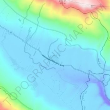 Beit Hasan topographic map, elevation, terrain