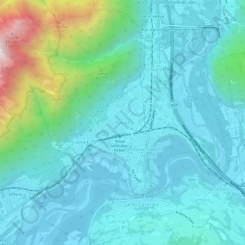 Polpet topographic map, elevation, terrain