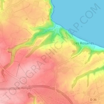 Saint-Eloy topographic map, elevation, terrain