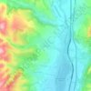 Borovets topographic map, elevation, terrain