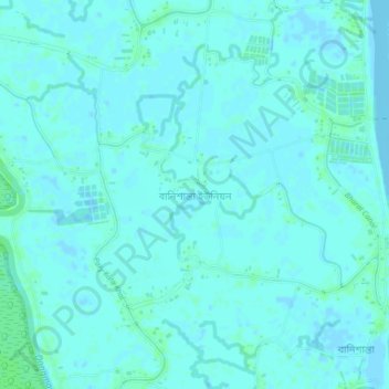 Banishanta topographic map, elevation, terrain