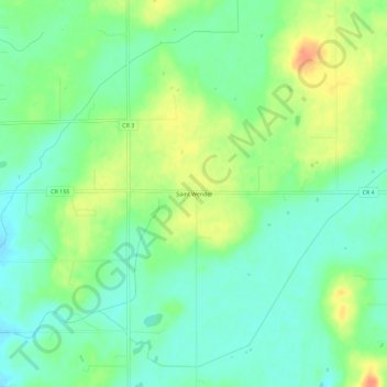 Saint Wendel topographic map, elevation, terrain