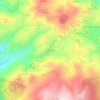 Espinhosa topographic map, elevation, terrain