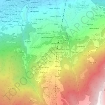 Gerdaz topographic map, elevation, terrain
