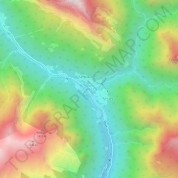 Lavertezzo topographic map, elevation, terrain