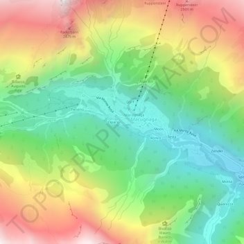 Ripa topographic map, elevation, terrain