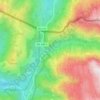 Cascata de São Miguel topographic map, elevation, terrain