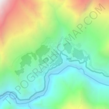 Pooh topographic map, elevation, terrain