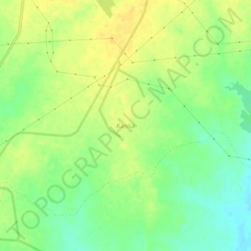 Kansa topographic map, elevation, terrain