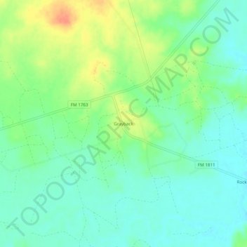 Grayback topographic map, elevation, terrain