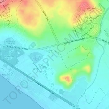 Acllawasi topographic map, elevation, terrain