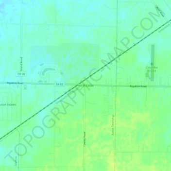 North Eaton topographic map, elevation, terrain