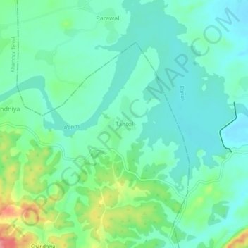 Tantol topographic map, elevation, terrain