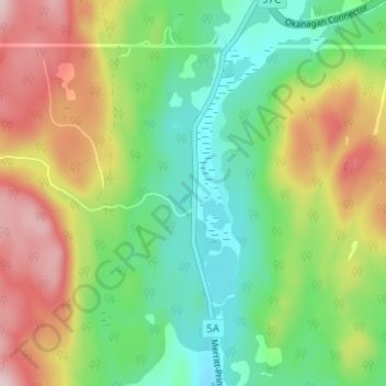 Aspen Grove topographic map, elevation, terrain