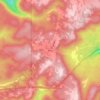 Bragg topographic map, elevation, terrain