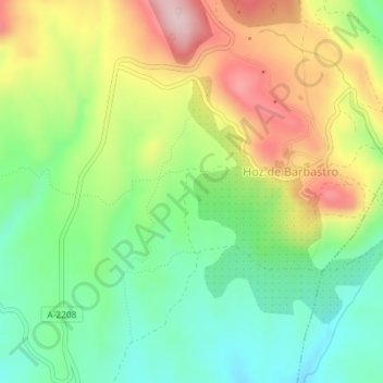 Sosas topographic map, elevation, terrain