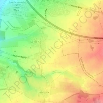 Grande Fin topographic map, elevation, terrain