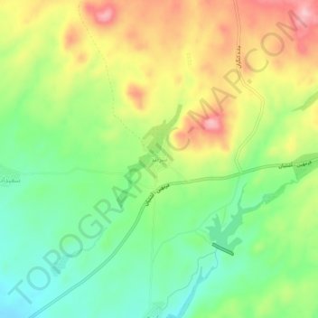 سربند topographic map, elevation, terrain