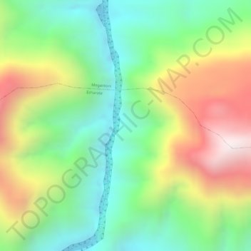 Pongo de Mainique topographic map, elevation, terrain