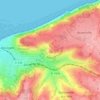 Beuzeval topographic map, elevation, terrain