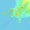 Khet Udomsak topographic map, elevation, terrain