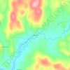 Gallatinville topographic map, elevation, terrain