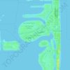 Isle of Normandy topographic map, elevation, terrain