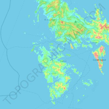 Alad Island topographic map, elevation, terrain