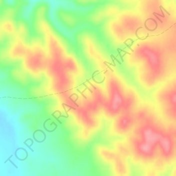 Sierra Chica topographic map, elevation, terrain