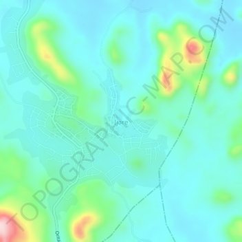 Ijare topographic map, elevation, terrain