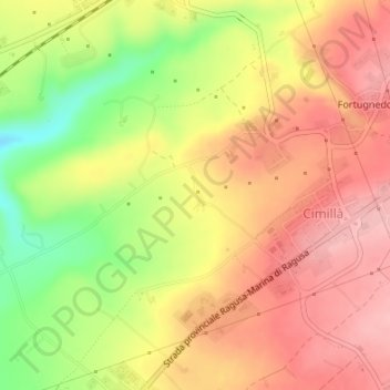 Contrada Magni topographic map, elevation, terrain