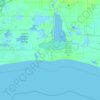 Saint Johns Island topographic map, elevation, terrain