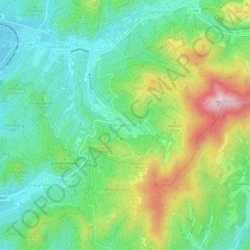 Bickensohl topographic map, elevation, terrain