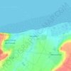 Asnelles topographic map, elevation, terrain