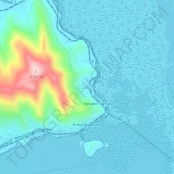 Chulluni topographic map, elevation, terrain