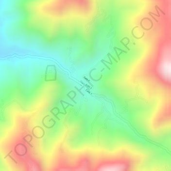 La Moralia topographic map, elevation, terrain