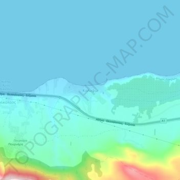 Kalypso topographic map, elevation, terrain