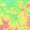 Bandjoun topographic map, elevation, terrain
