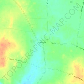 Good Hope topographic map, elevation, terrain