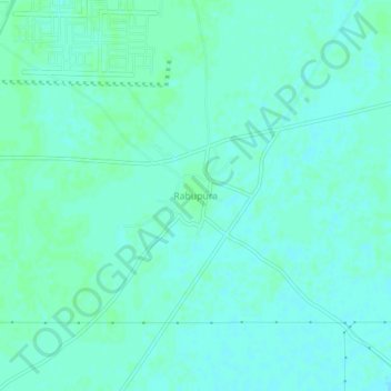 Rabupura topographic map, elevation, terrain