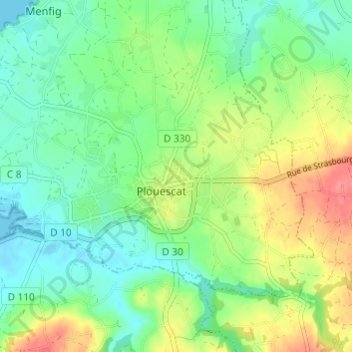 Résidence Marne topographic map, elevation, terrain