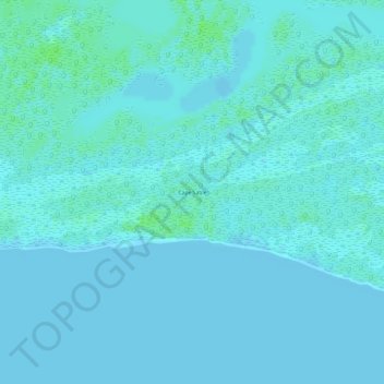Cape Sable topographic map, elevation, terrain