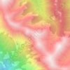Beaverfoot Range topographic map, elevation, terrain