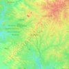 Kumasi topographic map, elevation, terrain