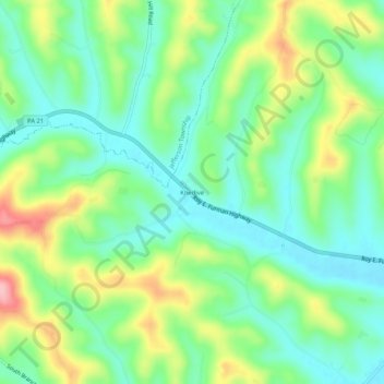 Khedive topographic map, elevation, terrain
