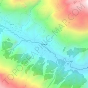 Braka topographic map, elevation, terrain