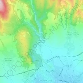 Stanishor - Stanišor topographic map, elevation, terrain